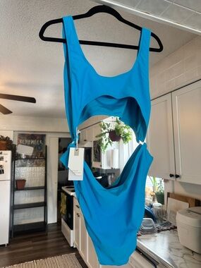 ✨ NWT Good American Better Monokini Atomic Blue Plus Size 6 (3XL/22-24)